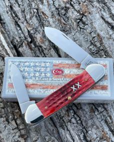 CASE XX ** SFO 2000 XX SHIELD RED JIGGED BONE CANOE CASE XX ** SFO 2000 XX SHIELD RED JIGGED BONE CANOE