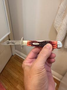FAIRLY SCARCE (or so I’m told) CASE XX CHEETAH DOUBLE PULL TESTED RED BONE 6111-1/2L SS 2003 KNIFE FAIRLY SCARCE (or so I’m told) CASE XX CHEETAH DOUBLE PULL TESTED RED BONE 6111-1/2L SS 2003 KNIFE