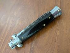 NOS GIOVANNI BELTRAME 23CM-9 INCH FLAT BLADE STILETTO IN BUFFALO HORN NOS GIOVANNI BELTRAME 23CM-9 INCH FLAT BLADE STILETTO IN BUFFALO HORN