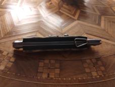 One of a kind Customized Ring Pull Switchblade Swinguard with Turtle Shell Scales 