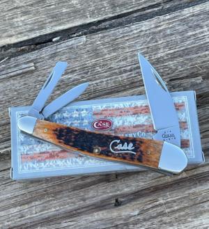 CASE XX ** AUTUMN BONE SILVER SCRIPT 2002 SEAHORSE WHITTLER
