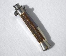 NEW FRANK BELTRAME 9" GENUINE STAG BAYONET BLADE ITALIAN STILETTO NEW FRANK BELTRAME 9" GENUINE STAG BAYONET BLADE ITALIAN STILETTO