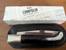 NIB A.G.A. Campolin Pattada Italian Auto in Brazilian Horn W/Pouch & Box