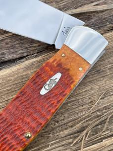CASE XX *** 2005 ORANGE JIGGED BONE CLASP CASE XX *** 2005 ORANGE JIGGED BONE CLASP