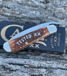 CASE XX *** 2003 MIDNIGHT BONE TESTED XX DROP POINT RUSSLOCK CASE XX *** 2003 MIDNIGHT BONE TESTED XX DROP POINT RUSSLOCK