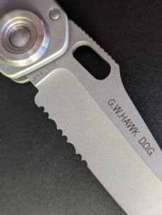 CRKT 4514 HAWK D.O.G. Automatic Conversion Knife (3.5" Bead Blasted Serr)