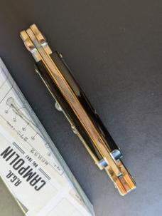 NIB 9"- 23 cm A.G.A. Campolin Brazilian Horn Maltese lockback a super beautiful quality stiletto NIB 9"- 23 cm A.G.A. Campolin Brazilian Horn Maltese lockback a super beautiful quality stiletto