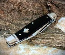 New! RoseCraft Blades Sequatchie River Muskrat RCT018 D2 Clip Blade Black Micarta With Spade Shield New! RoseCraft Blades Sequatchie River Muskrat RCT018 D2 Clip Blade Black Micarta With Spade Shield