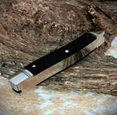 New! RoseCraft Blades Sequatchie River Muskrat RCT018 D2 Clip Blade Black Micarta With Spade Shield New! RoseCraft Blades Sequatchie River Muskrat RCT018 D2 Clip Blade Black Micarta With Spade Shield