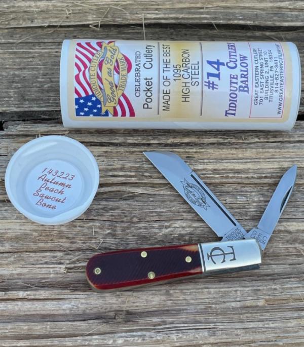 GEC TIDIOUTE ** 143223 AUTUMN PEACH SAWCUT BONE TC BARLOW