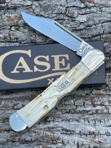 CASE XX *** 1998 BURNT WHITE BONE WORM GROOVED LARGE COPPERLOCK CASE XX *** 1998 BURNT WHITE BONE WORM GROOVED LARGE COPPERLOCK