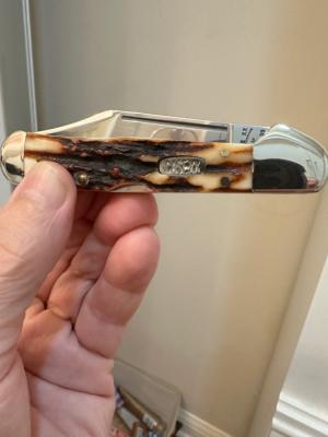 1999 Case Copperlock Knife With Genuine Red Stag Handles.  Absolute Beauty!!
