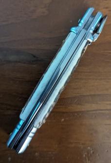 AKC ITALIAN made Slimline Leverlock 20cm - 8” Stag Horn.. AKC ITALIAN made Slimline Leverlock 20cm - 8” Stag Horn..