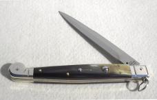 NEW AGA CAMPOLIN 12" SICILIANO FIGHTING KNIFE RING PULL BRAZILIAN HORN 4 MIL BLADE N/S BOLSTERS