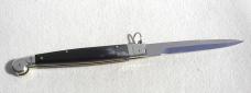 NEW AGA CAMPOLIN 12" SICILIANO FIGHTING KNIFE RING PULL BRAZILIAN HORN 4 MIL BLADE N/S BOLSTERS