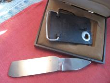 NEW GERBER TOUCHE Belt Buckle Knife w/ box Scrimshaw Duck NEW GERBER TOUCHE Belt Buckle Knife w/ box Scrimshaw Duck