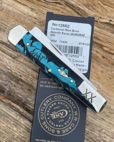 CASE XX ** SFO 2024 DAVID YELLOWHORSE SMOOTH BONE CARIBBEAN BLUE GRIZZLY MOUNTAIN RAZOR CASE XX ** SFO 2024 DAVID YELLOWHORSE SMOOTH BONE CARIBBEAN BLUE GRIZZLY MOUNTAIN RAZOR