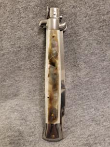*NOS" Frank Beltrame 28cm/11" *Black Mother of Pearl* Italian Stiletto *NOS" Frank Beltrame 28cm/11" *Black Mother of Pearl* Italian Stiletto