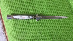 11" Italian Brazilian horn bayonet blade.