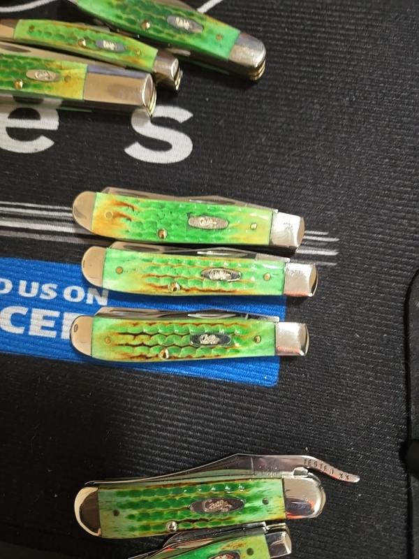 Burnt Green Bone Lizard Skin mini trapper Burnt Green Bone Lizard Skin mini trapper