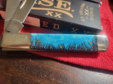 Case xx sfo Caribbean blue smooth bone razor * bass Case xx sfo Caribbean blue smooth bone razor * bass