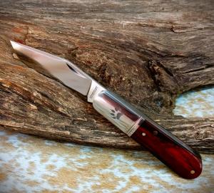 New! RoseCraft Blades Otter Creek Barlow Yellow Sandalwood RCT020 D2 Clip Point