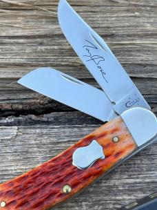 CASE XX *** 2016 BADGE SHIELD CHESTNUT JIG BONE SOWBELLY 