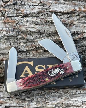 CASE XX *** 2000 CRANBERRY JIG BONE SILVER SCRIPT 75 STOCKMAN