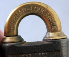 OLD, Antique Brass Lock by Blue Grass, Belknap Hardware, Louisville, Kentucky, Free Shipping