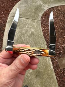 1998 Case XX Muskrat w/ Rare Burnt White Worm Groove Handles. Mint Condition! 1998 Case XX Muskrat w/ Rare Burnt White Worm Groove Handles. Mint Condition!