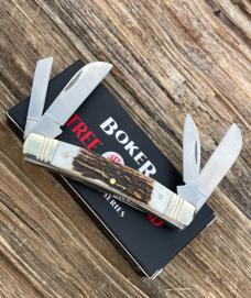 TREE BRAND BOKER ** STAG 1095 CARBON 4 BLADE CONGRESS