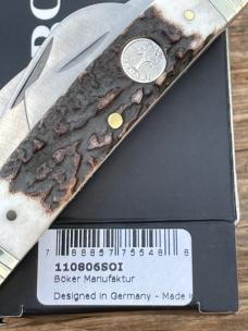 TREE BRAND BOKER ** STAG 1095 CARBON 4 BLADE CONGRESS TREE BRAND BOKER ** STAG 1095 CARBON 4 BLADE CONGRESS
