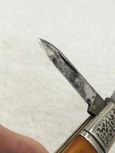 Schrade Grand Dad's Barlow 2 Blade Knife #206 Made In USA Schrade Grand Dad's Barlow 2 Blade Knife #206 Made In USA