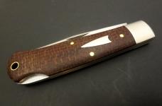 Great Eastern Cutlery #72 Cody Scout Lockback Brown Burlap Micarta GEC 721123LB Great Eastern Cutlery #72 Cody Scout Lockback Brown Burlap Micarta GEC 721123LB