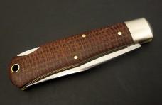 Great Eastern Cutlery #72 Cody Scout Lockback Brown Burlap Micarta GEC 721123LB Great Eastern Cutlery #72 Cody Scout Lockback Brown Burlap Micarta GEC 721123LB