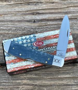 CASE XX ** 2018 NAVY BLUE GIRAFFE BONE TRIBAL LOCK