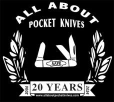 20 Year Anniversary - Black All About Pocket Knives (AAPK) T-Shirt - High Quality 6 oz Cotton 20 Year Anniversary - Black All About Pocket Knives (AAPK) T-Shirt - High Quality 6 oz Cotton