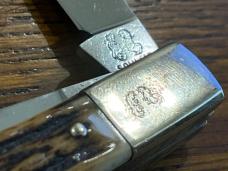 Fight'n Rooster Frank Buster 2-Blade Gunstock Knife w/Stag Scales Germany Fight'n Rooster Frank Buster 2-Blade Gunstock Knife w/Stag Scales Germany