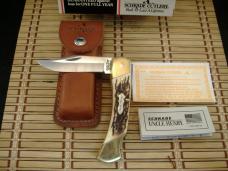 SCHRADE UNCLE HENRY LB8 PAPA BEAR U.S.A MADE MINT VINTAGE LARGE LOCKBACK KNIFE SHEATH, PAPERS & BOX SCHRADE UNCLE HENRY LB8 PAPA BEAR U.S.A MADE MINT VINTAGE LARGE LOCKBACK KNIFE SHEATH, PAPERS & BOX