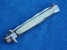 11" Italian Stiletto Blonde-Horn Handles- SS Kriss Blade 11" Italian Stiletto Blonde-Horn Handles- SS Kriss Blade