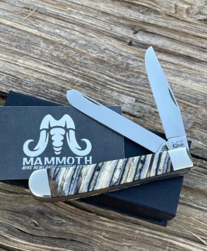 CASE XX * MIKE NEWLAND CUSTOM BLUISH GRAY MAMMOTH TRAPPER HAS COA