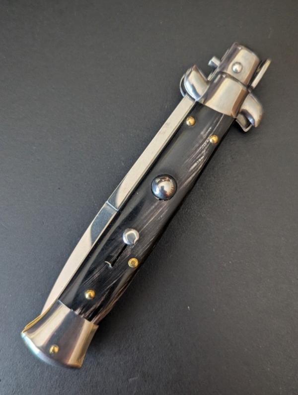 FRANK BELTRAME 23CM 9" BAYONET STILETTO BUFFALO HORN...NEW FRANK BELTRAME 23CM 9" BAYONET STILETTO BUFFALO HORN...NEW
