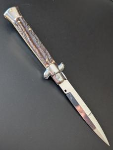 FRANK BELTRAME 23CM 9" BAYONET STILETTO STAG HORN...NEW FRANK BELTRAME 23CM 9" BAYONET STILETTO STAG HORN...NEW