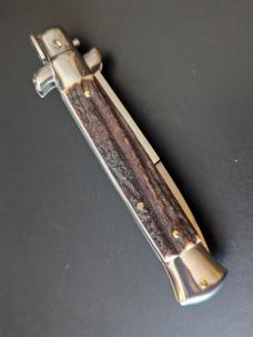 FRANK BELTRAME 23CM 9" BAYONET STILETTO STAG HORN...NEW FRANK BELTRAME 23CM 9" BAYONET STILETTO STAG HORN...NEW