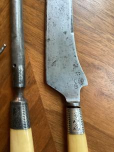 WILL & FINCK CO SF CAL 3 PIECE CARVING SET WILL & FINCK CO SF CAL 3 PIECE CARVING SET