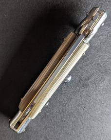RARE NOS GIOVANNI BELTRAME 20CM-8 INCH FLAT BLADE STILETTO IN BRAZILIAN HONEY HORN RARE NOS GIOVANNI BELTRAME 20CM-8 INCH FLAT BLADE STILETTO IN BRAZILIAN HONEY HORN