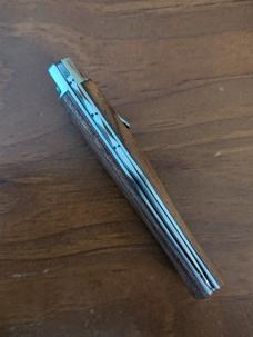 MIKOV PREDATOR LEVER ACTION AUTO TAPERED COCOBOLO SCALES, FILEWORK, SHAVED PINS, 3.75" POLISHED BAYO MIKOV PREDATOR LEVER ACTION AUTO TAPERED COCOBOLO SCALES, FILEWORK, SHAVED PINS, 3.75" POLISHED BAYO
