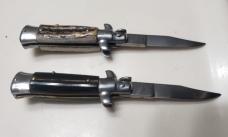 Set of 2 Vintage  Mini 4 5/8"  Switchblades 