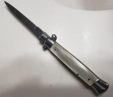 Vintage 9" Rostfrei Switchblade with Imitation Pearl Scales Vintage 9" Rostfrei Switchblade with Imitation Pearl Scales