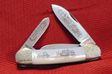 MIB SCHRADE I*XL / ORGILL BROS. COMMEMORATIVE PEARL SCRIMSHAW 1981 ( CHECK OR MONEY ORDER )